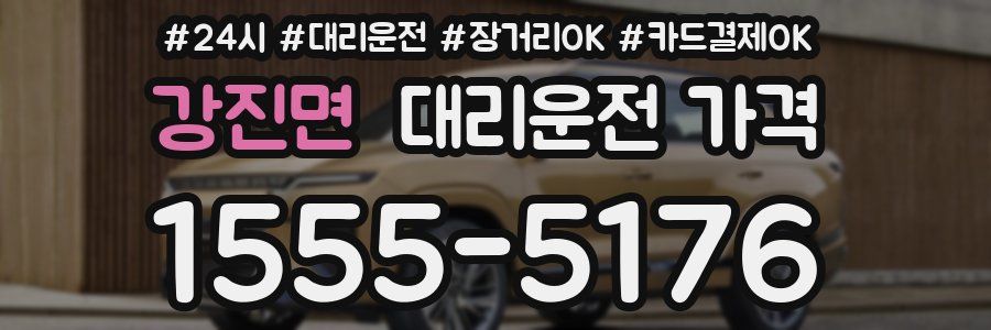 강진면 대리운전 가격