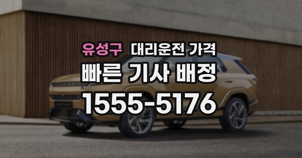 유성구 대리운전 가격