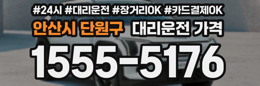 안산시 단원구 대리운전 가격