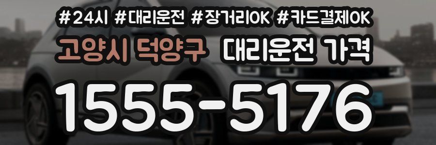 고양시 덕양구 대리운전 가격