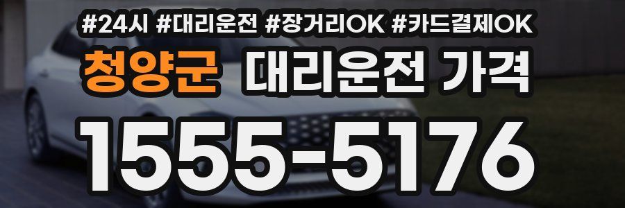 청양군 대리운전 가격