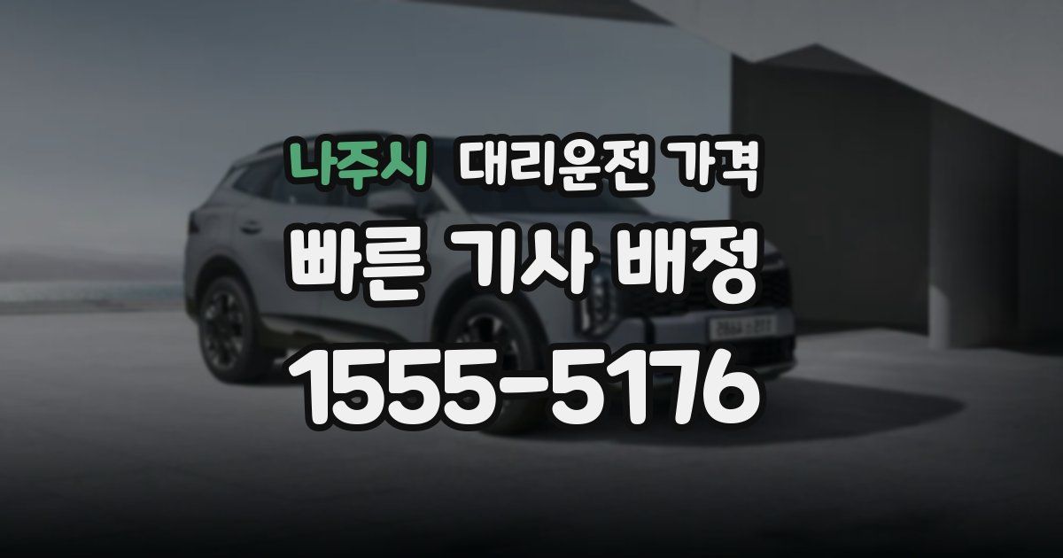 나주시 대리운전 가격