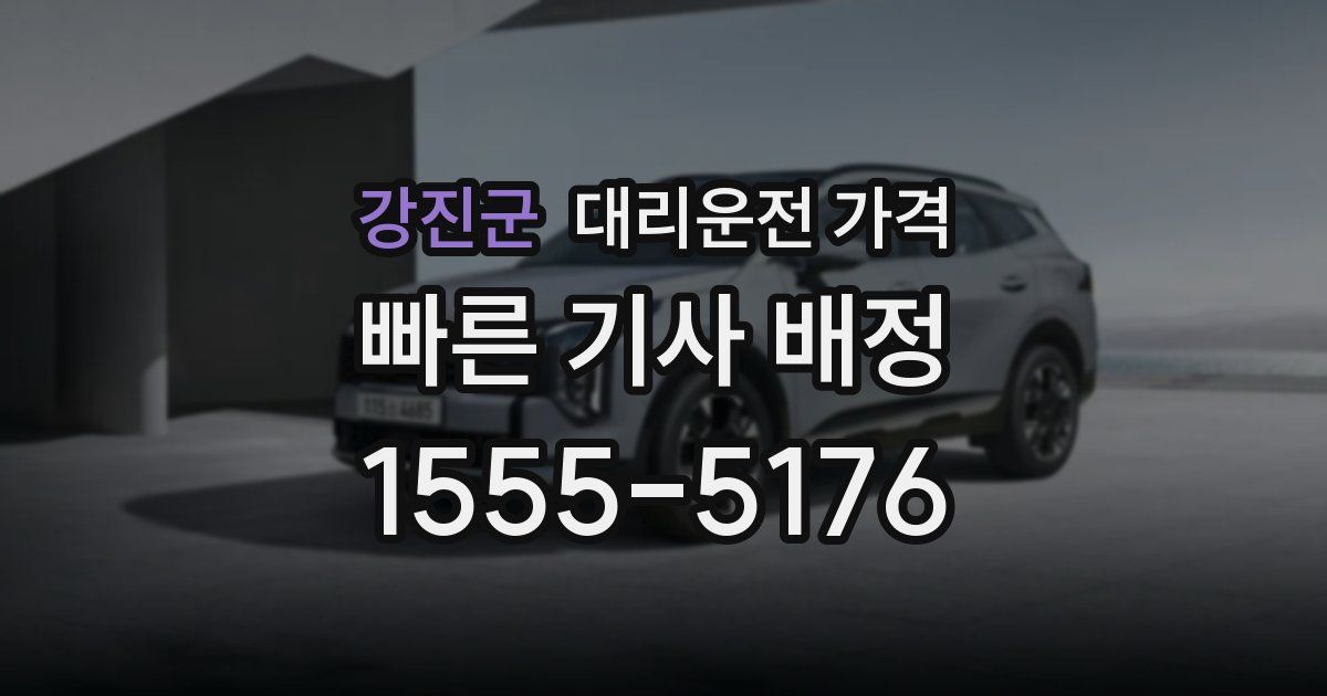 강진군 대리운전 가격