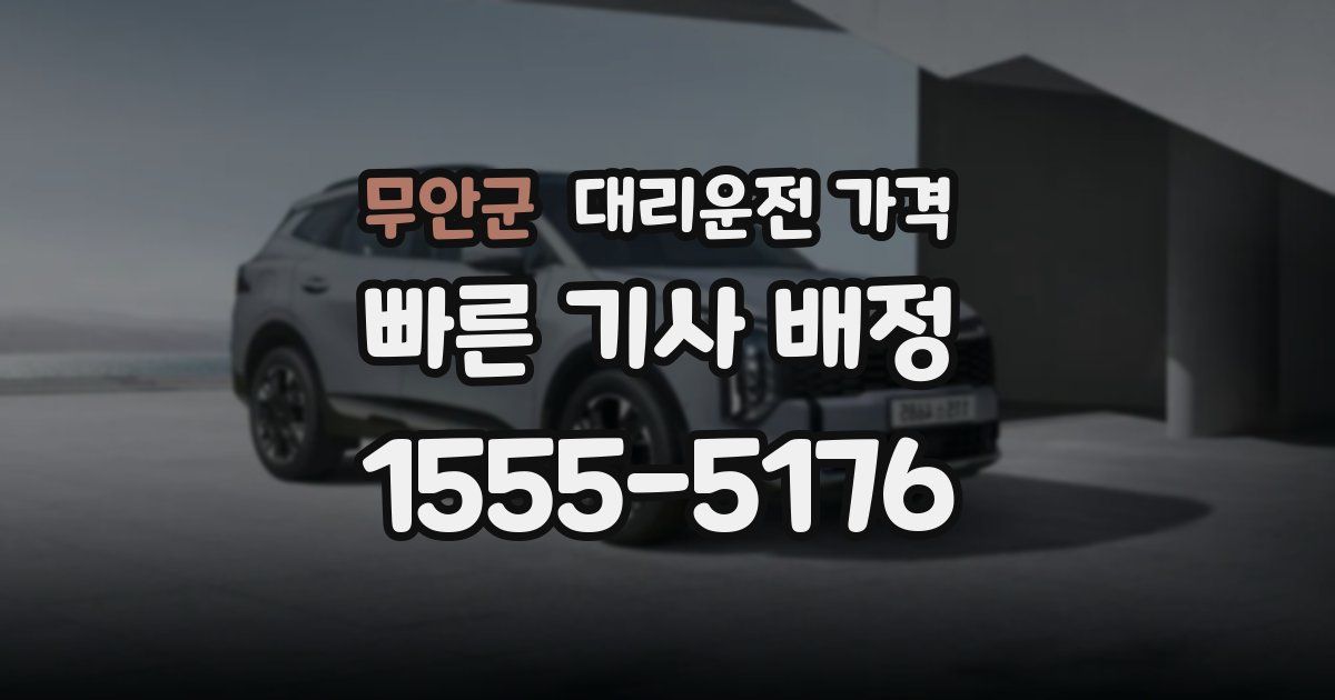 무안군 대리운전 가격