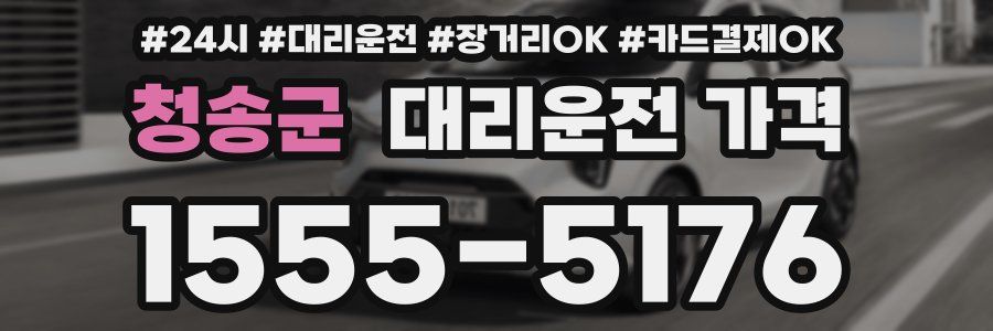 청송군 대리운전 가격