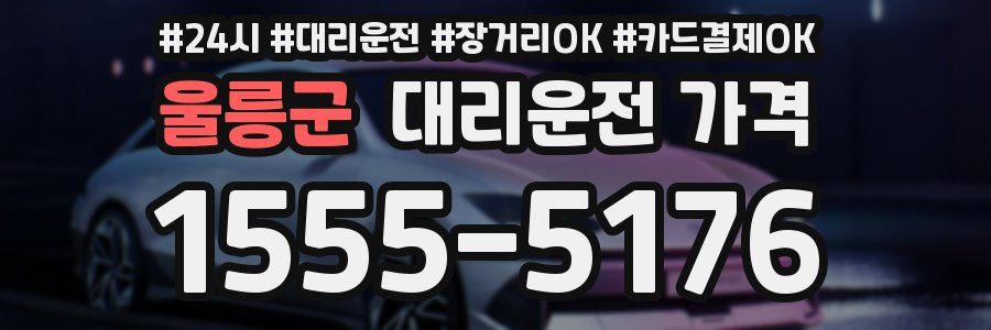 울릉군 대리운전 가격