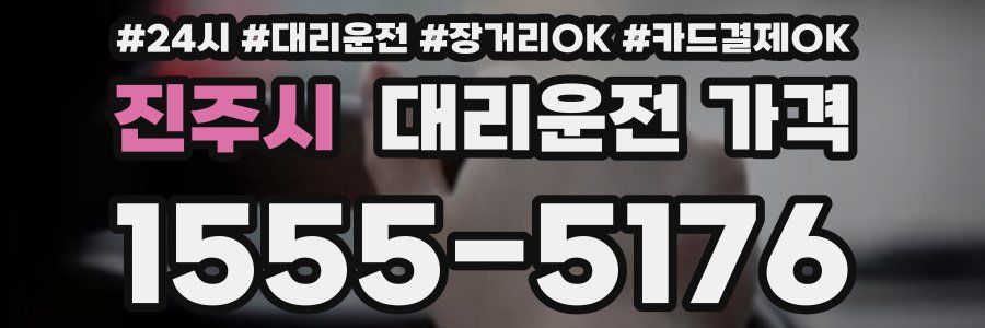 진주시 대리운전 가격