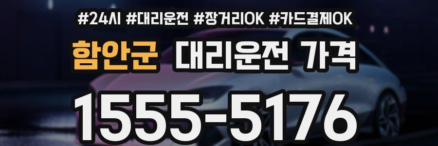 함안군 대리운전 가격