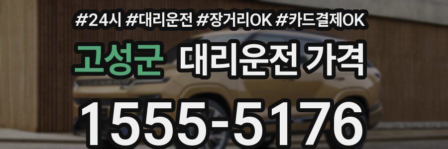 고성군 대리운전 가격