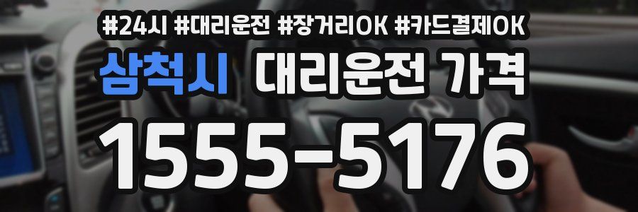 삼척시 대리운전 가격