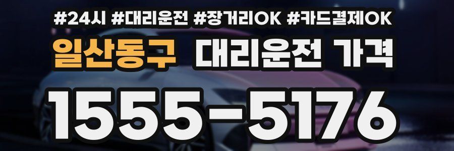 일산동구 대리운전 가격