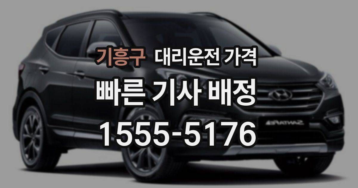 기흥구 대리운전 가격