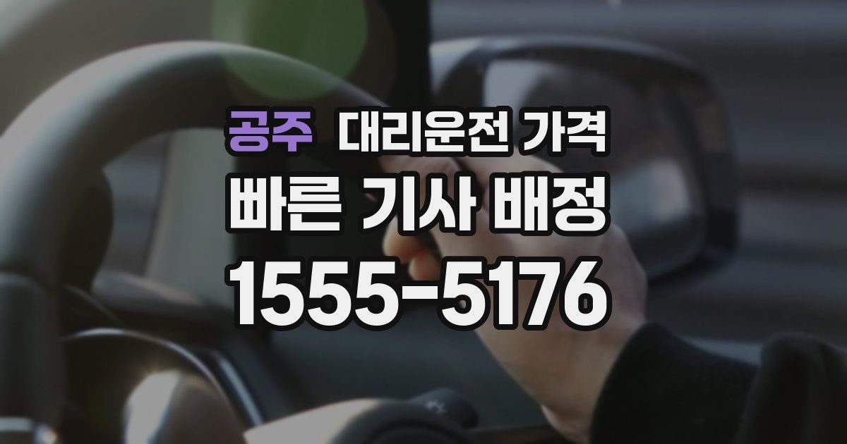 공주 대리운전 가격