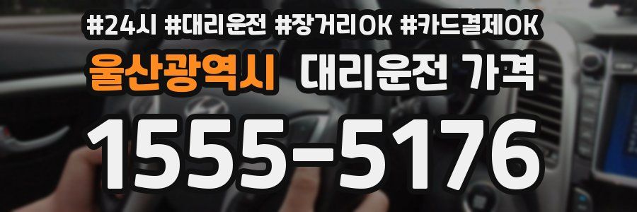 울산광역시 대리운전 가격