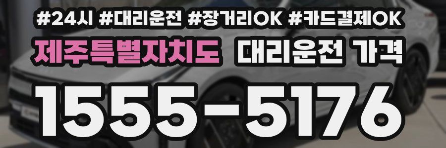 제주특별자치도 대리운전 가격