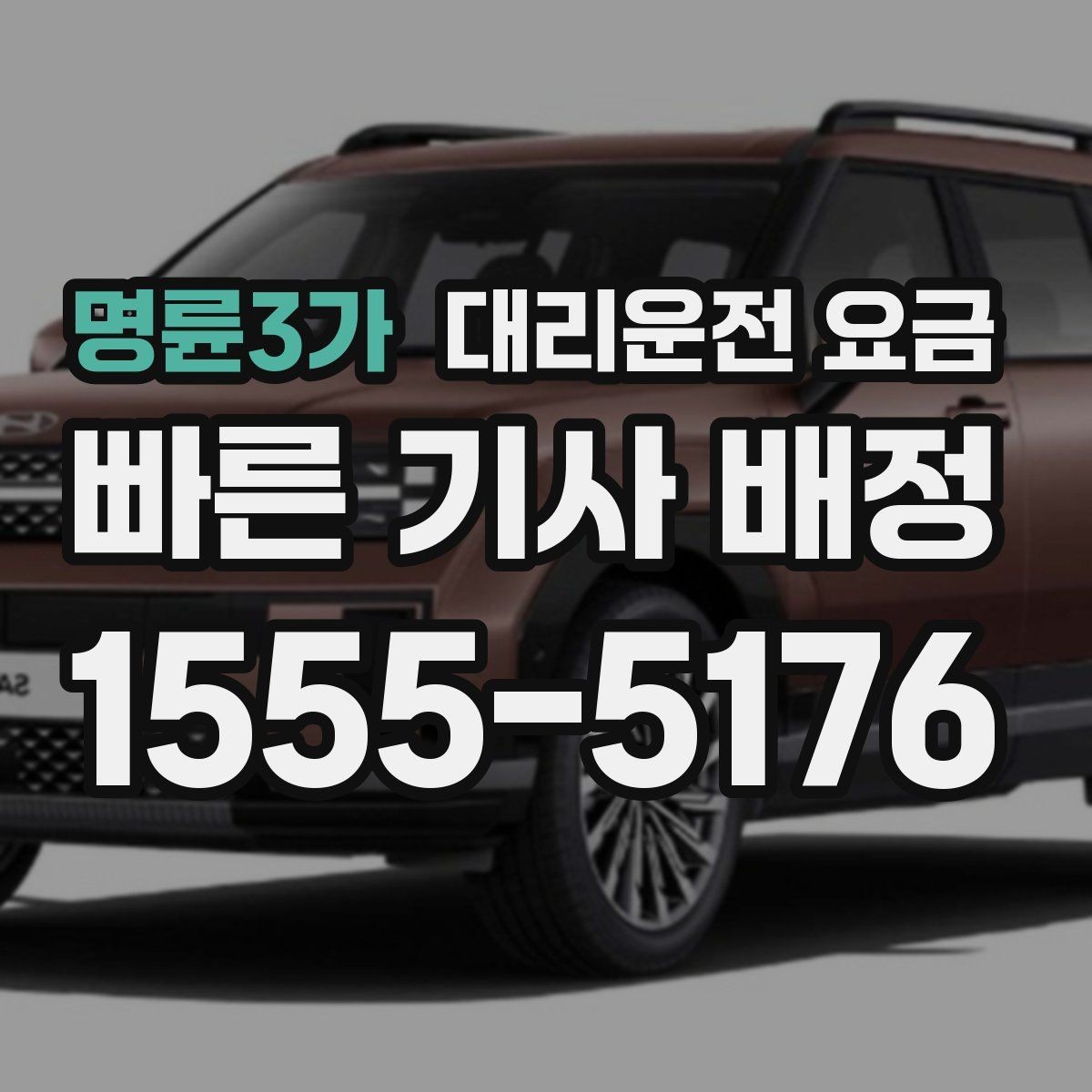 명륜3가 대리운전 요금 안내를 받을 때 짐이 많다면 미리 말하기