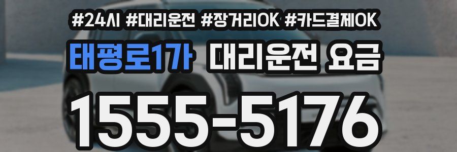 태평로1가 대리운전 요금