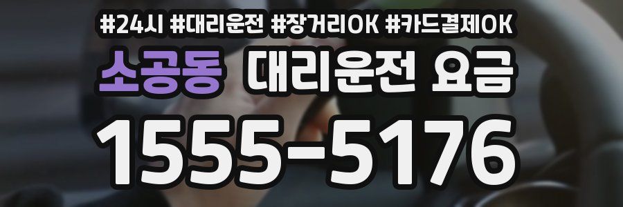 소공동 대리운전 요금