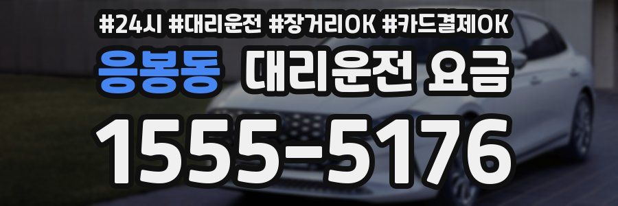 응봉동 대리운전 요금