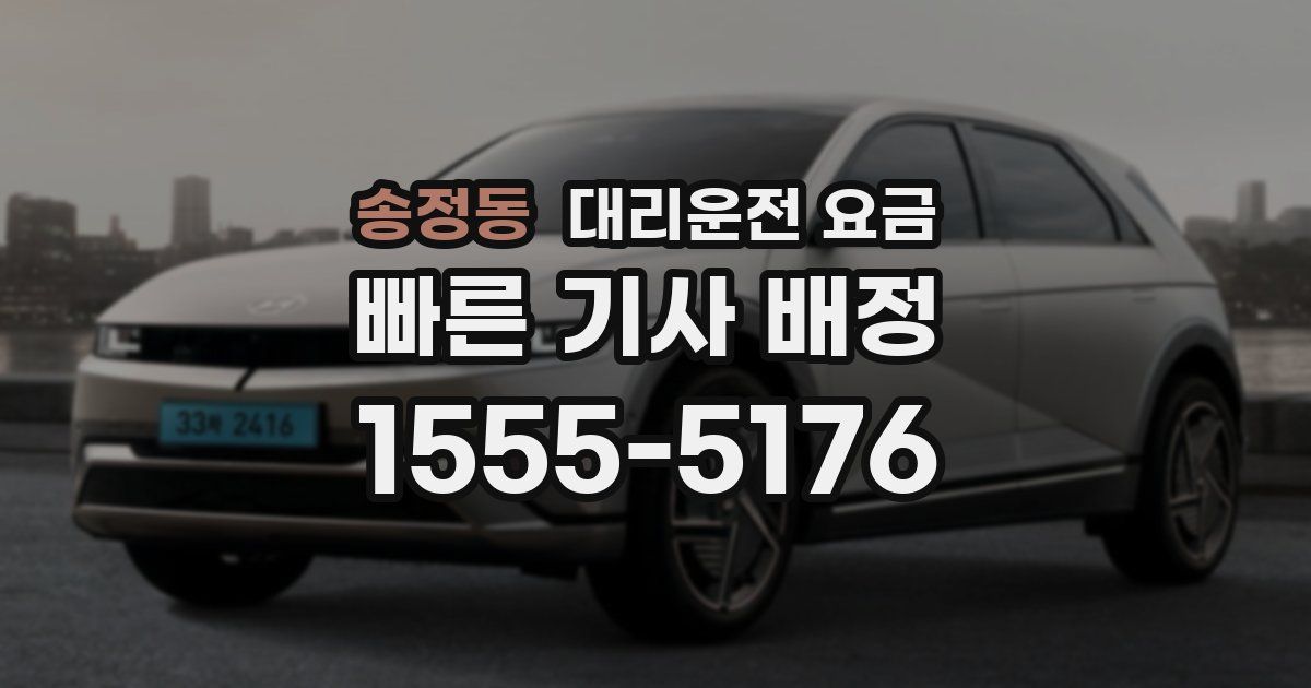 송정동 대리운전 가격