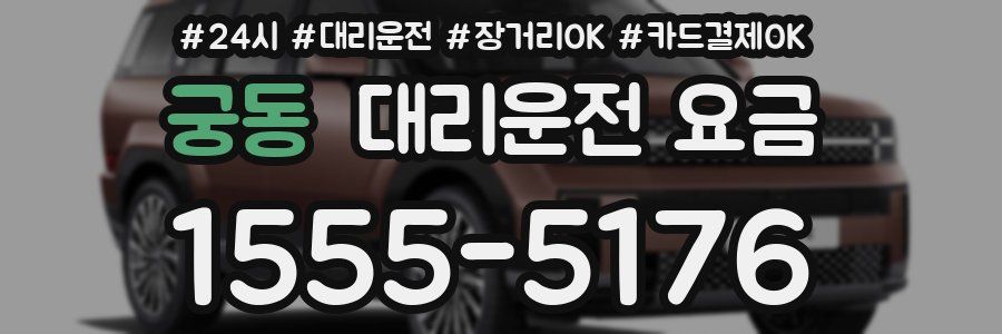 궁동 대리운전 요금