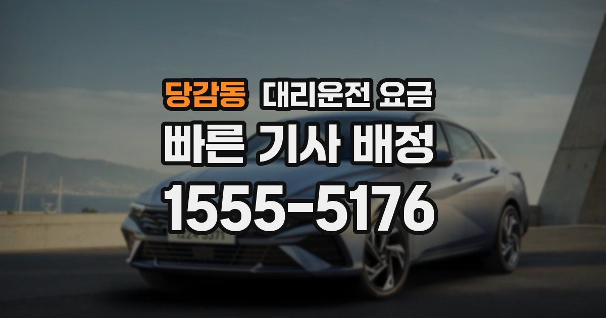 당감동 대리운전 가격