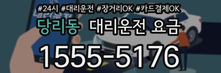 당리동 대리운전 요금