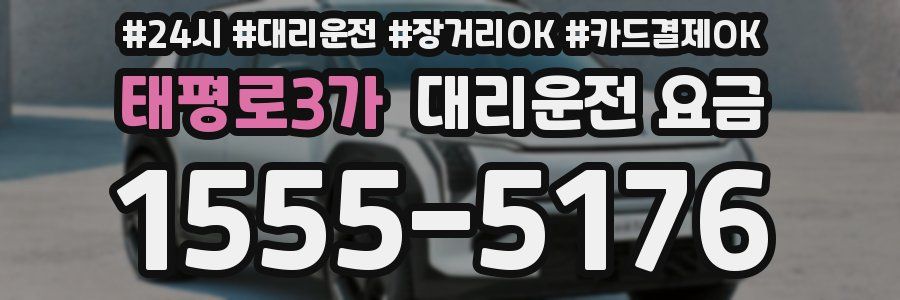 태평로3가 대리운전 요금