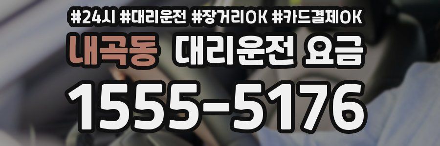 내곡동 대리운전 요금
