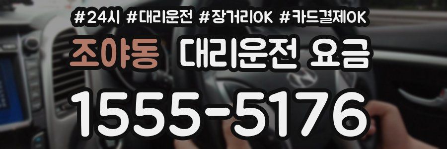 조야동 대리운전 요금