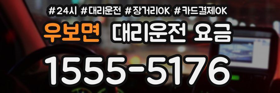 우보면 대리운전 요금