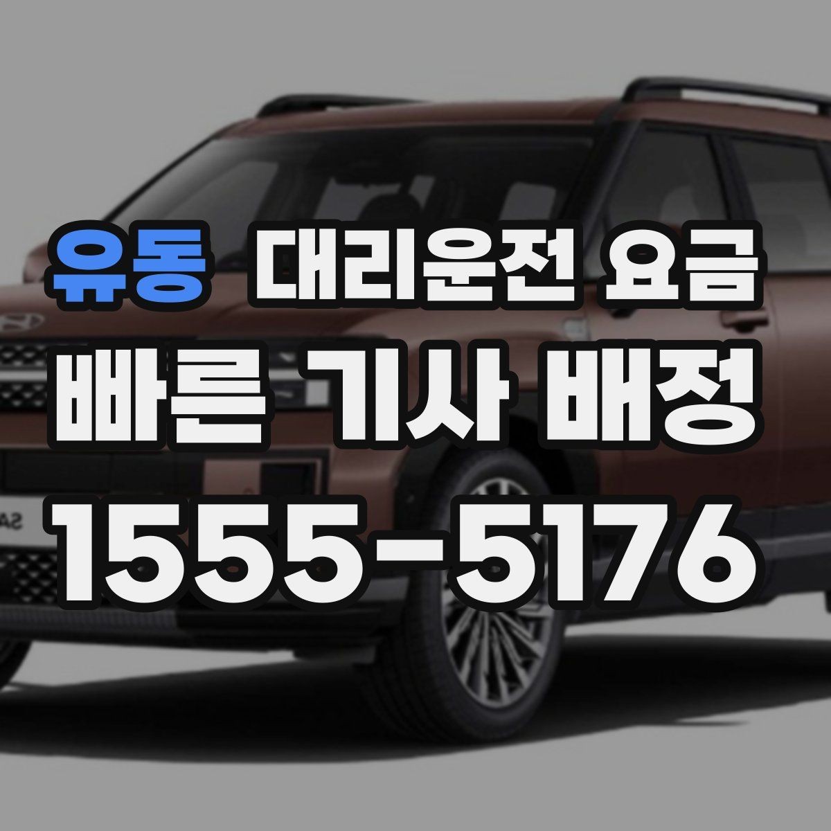유동 대리운전 요금 정확한 안내를 받는 위치 설명법