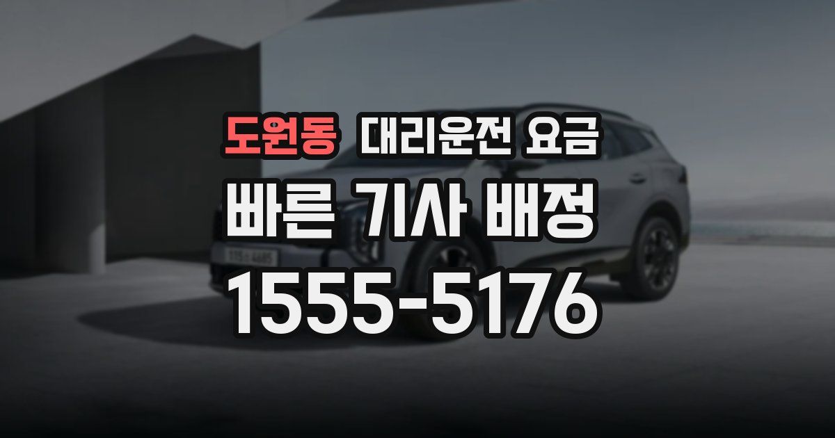 도원동 대리운전 가격