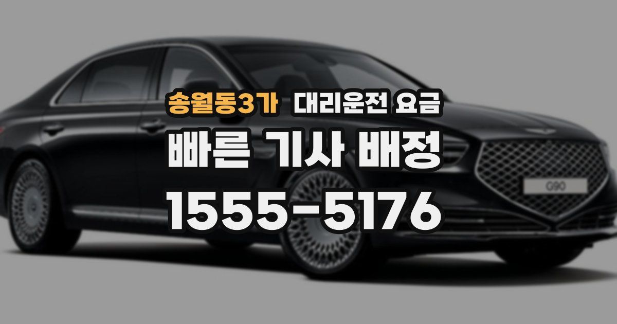 송월동3가 대리운전 가격