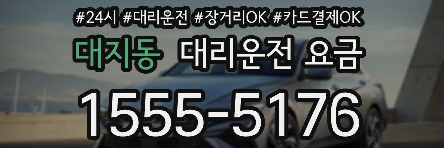 대지동 대리운전 요금