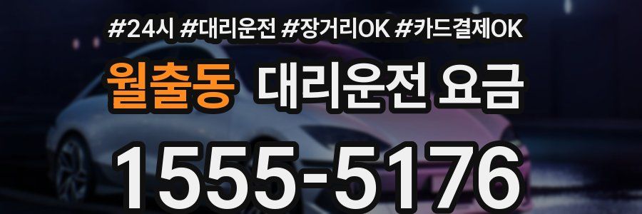 월출동 대리운전 요금