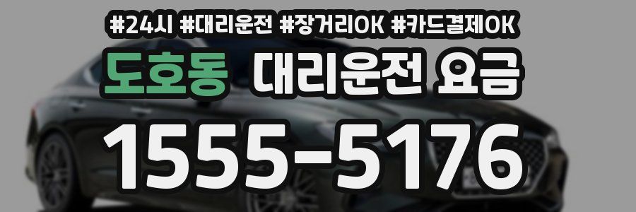도호동 대리운전 요금
