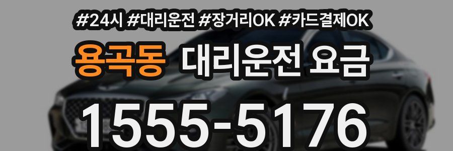 용곡동 대리운전 요금