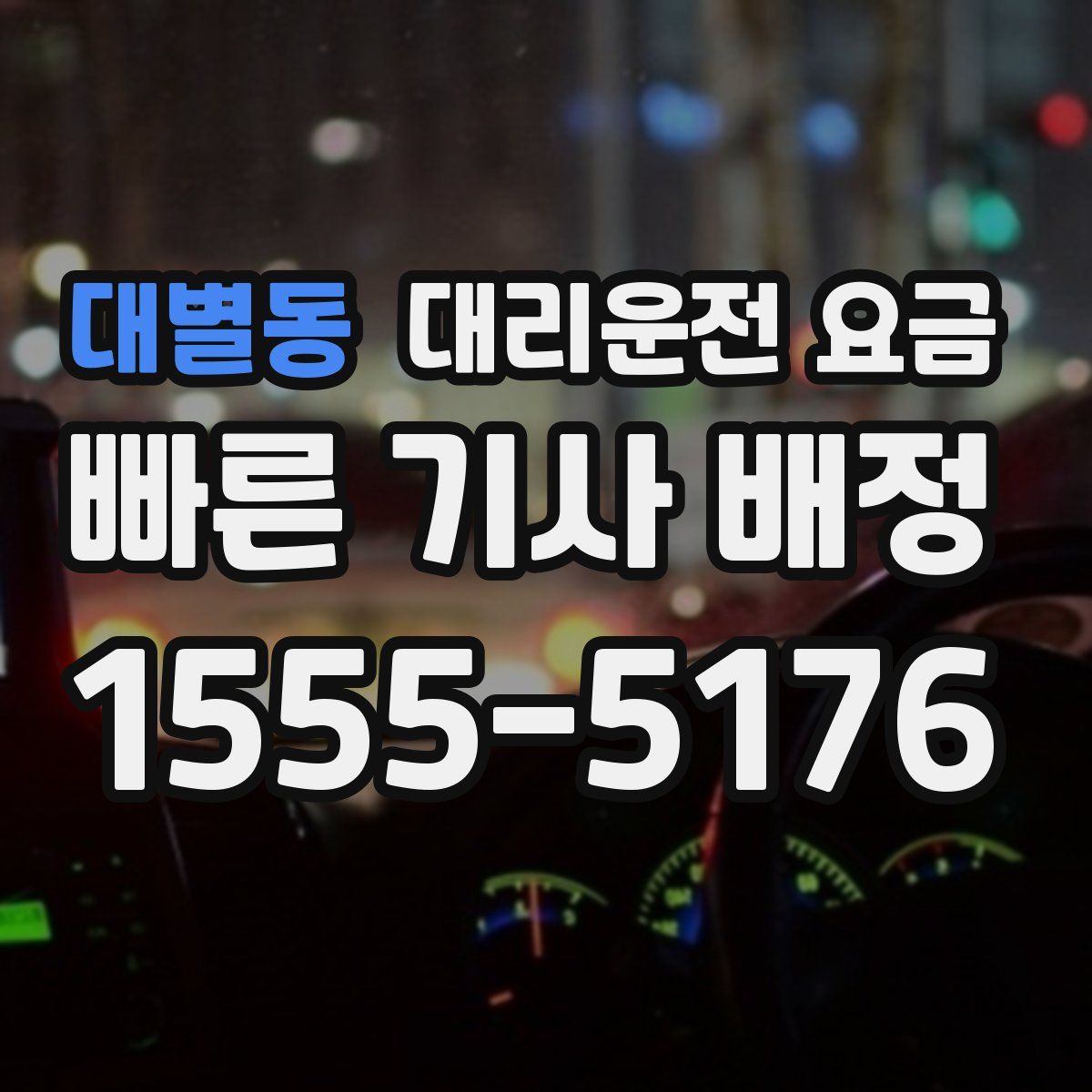 대별동 대리운전