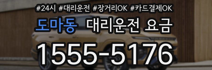 도마동 대리운전 요금