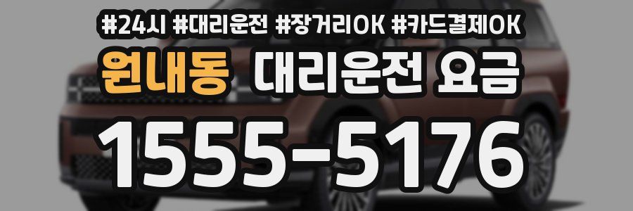 원내동 대리운전 요금