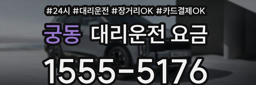 궁동 대리운전 요금