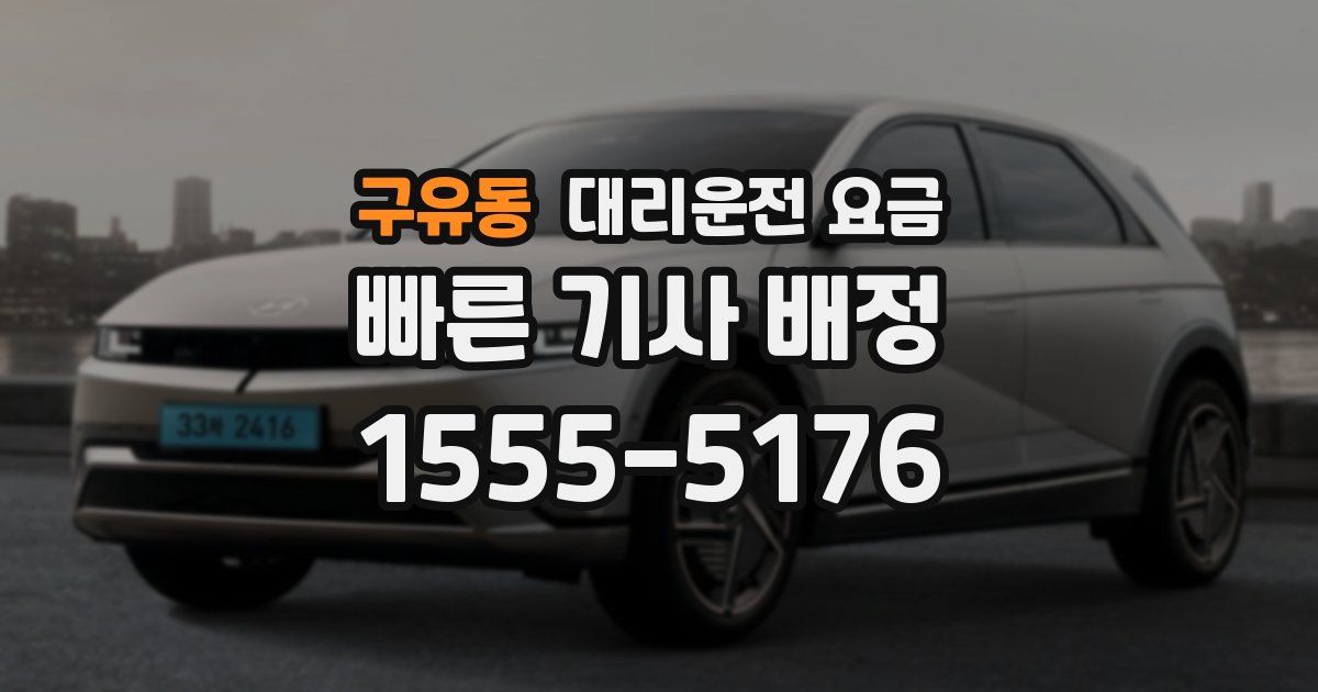 구유동 대리운전 가격