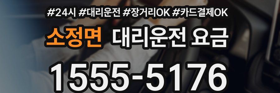 소정면 대리운전 요금