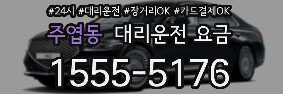 주엽동 대리운전 요금