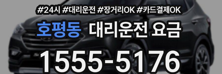 호평동 대리운전 요금