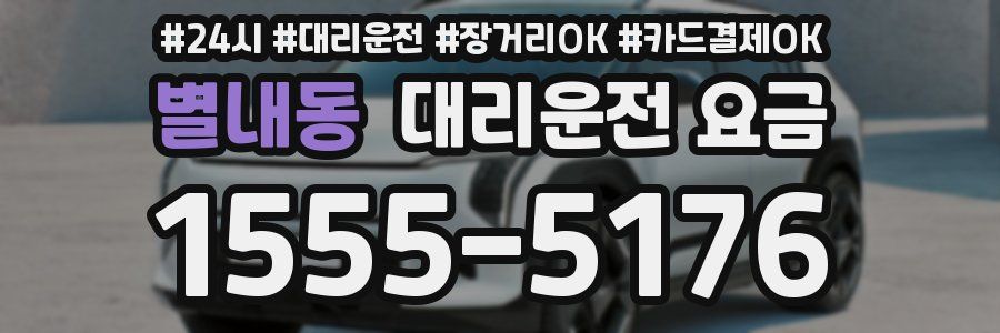 별내동 대리운전 요금