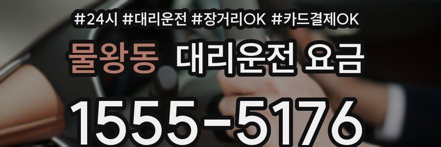 물왕동 대리운전 요금