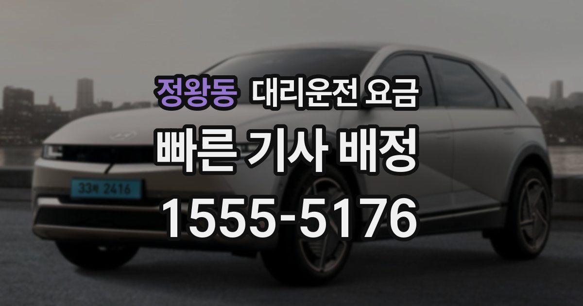 정왕동 대리운전 가격