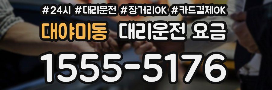 대야미동 대리운전 요금